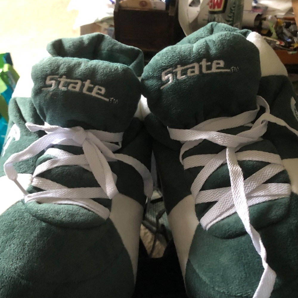 STATE Kids Dark Green and White High-Top Sneakers